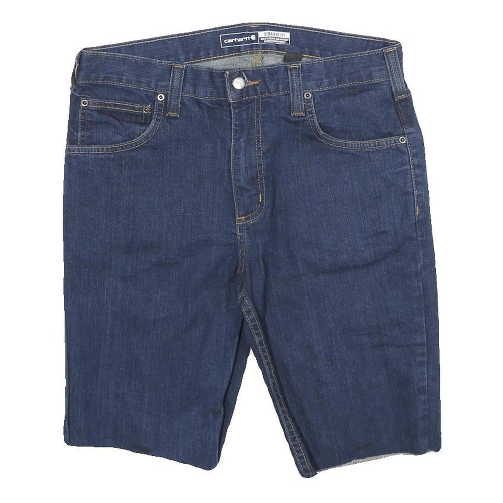 CARHARTT Mens Denim Shorts Blue Straight Fit M W31 Casual Workwear