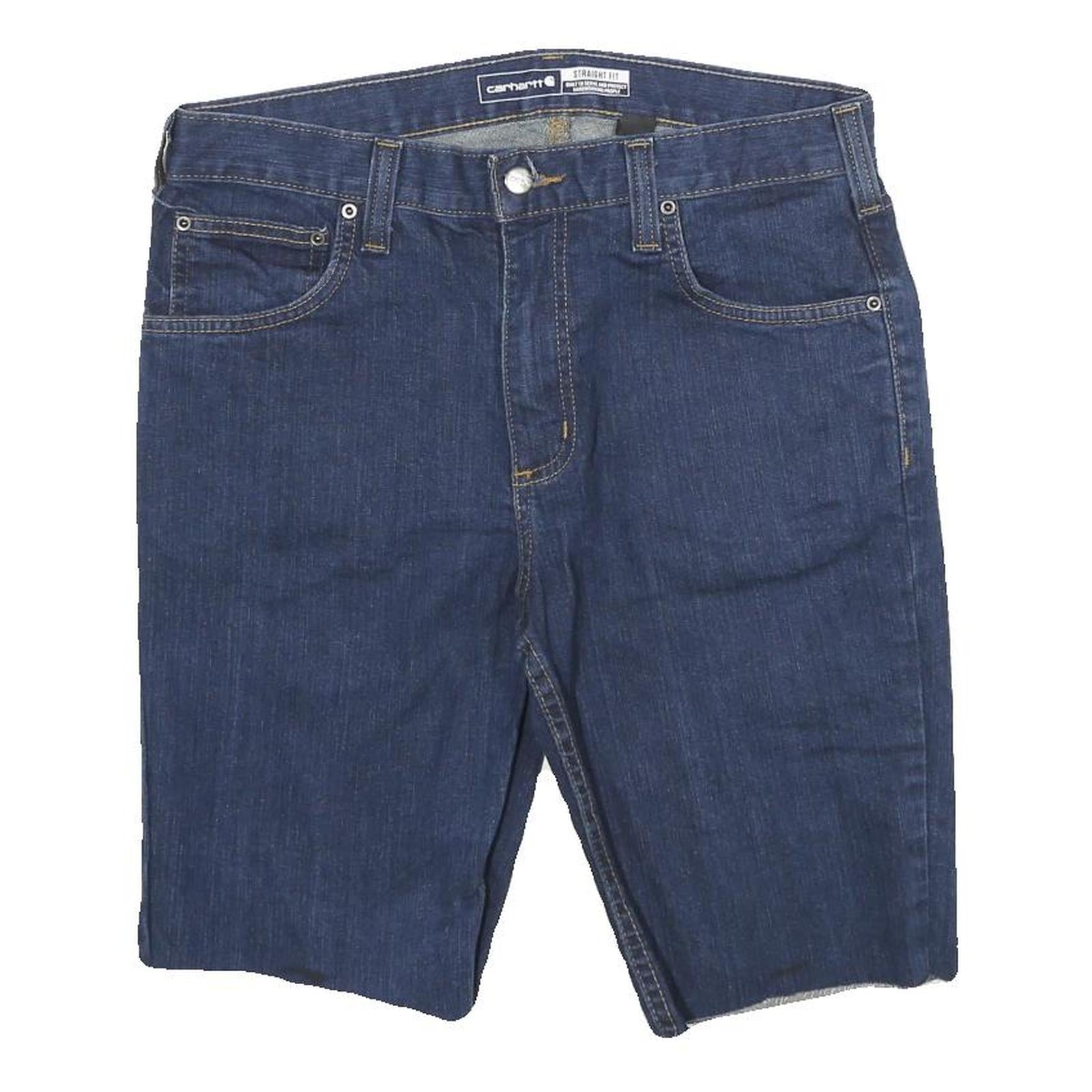 CARHARTT Mens Denim Shorts Blue Straight Fit M W31 Casual Workwear