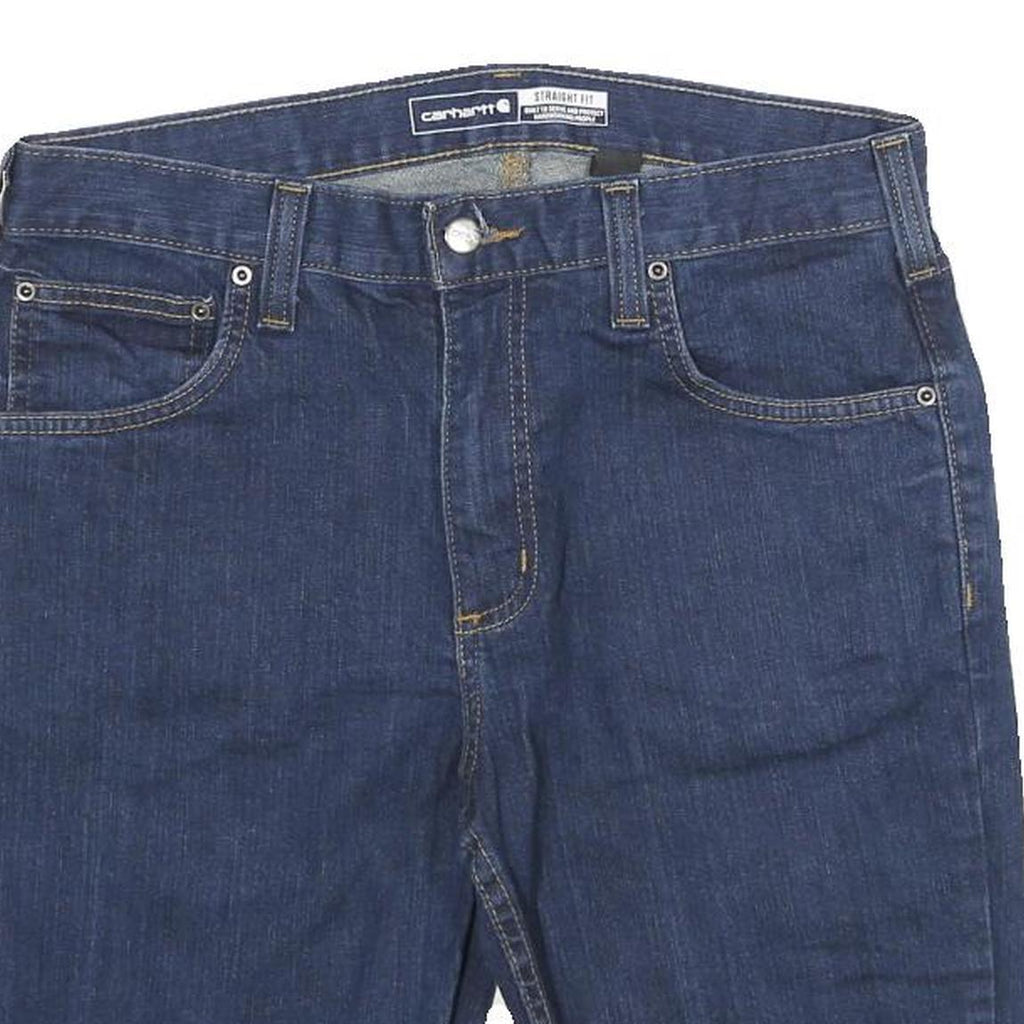 CARHARTT Mens Denim Shorts Blue Straight Fit M W31 Casual Workwear