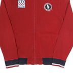 POLO RALPH LAUREN Mens Red Striped Team USA Olympic Cotton Blend Jacket M Zip