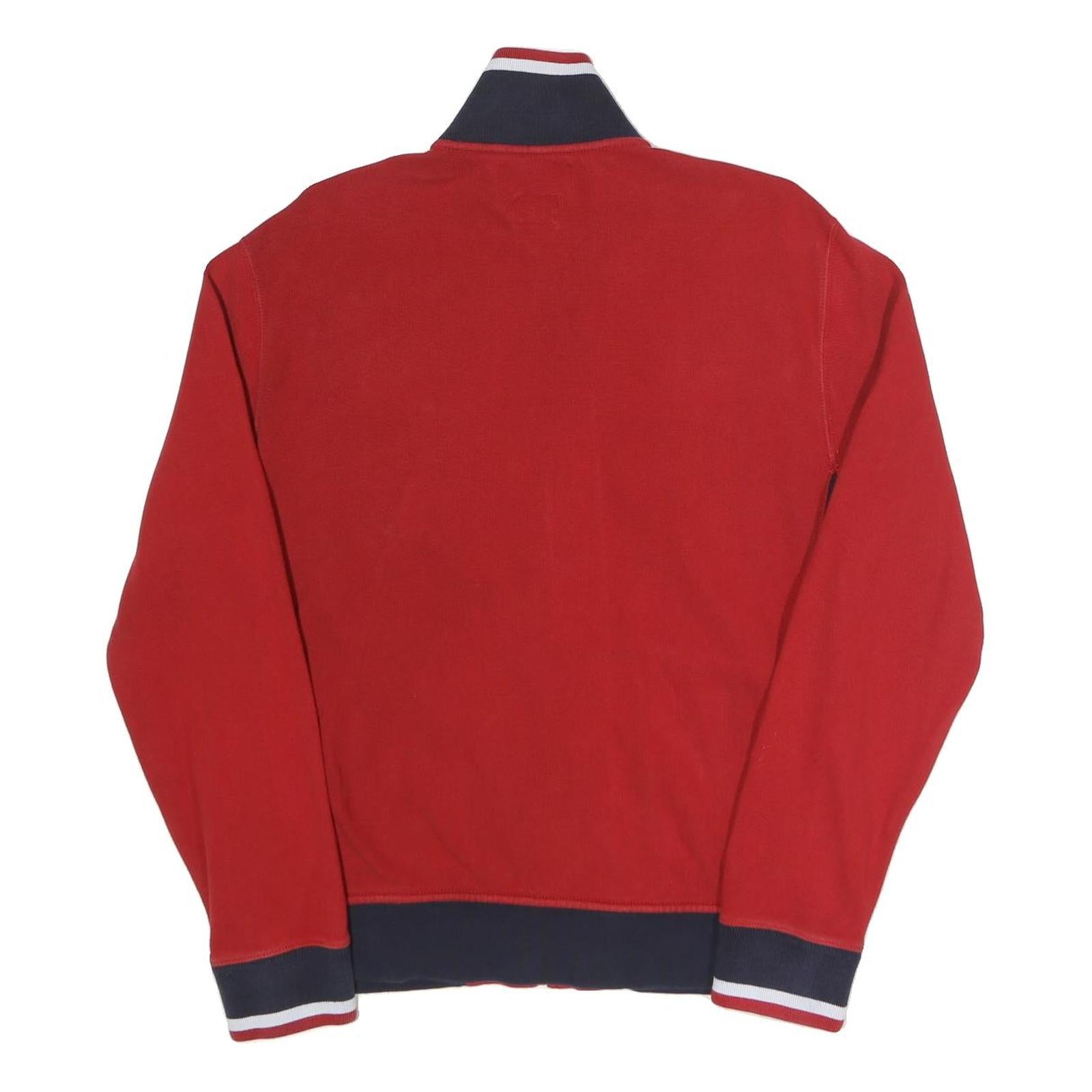 POLO RALPH LAUREN Mens Red Striped Team USA Olympic Cotton Blend Jacket M Zip