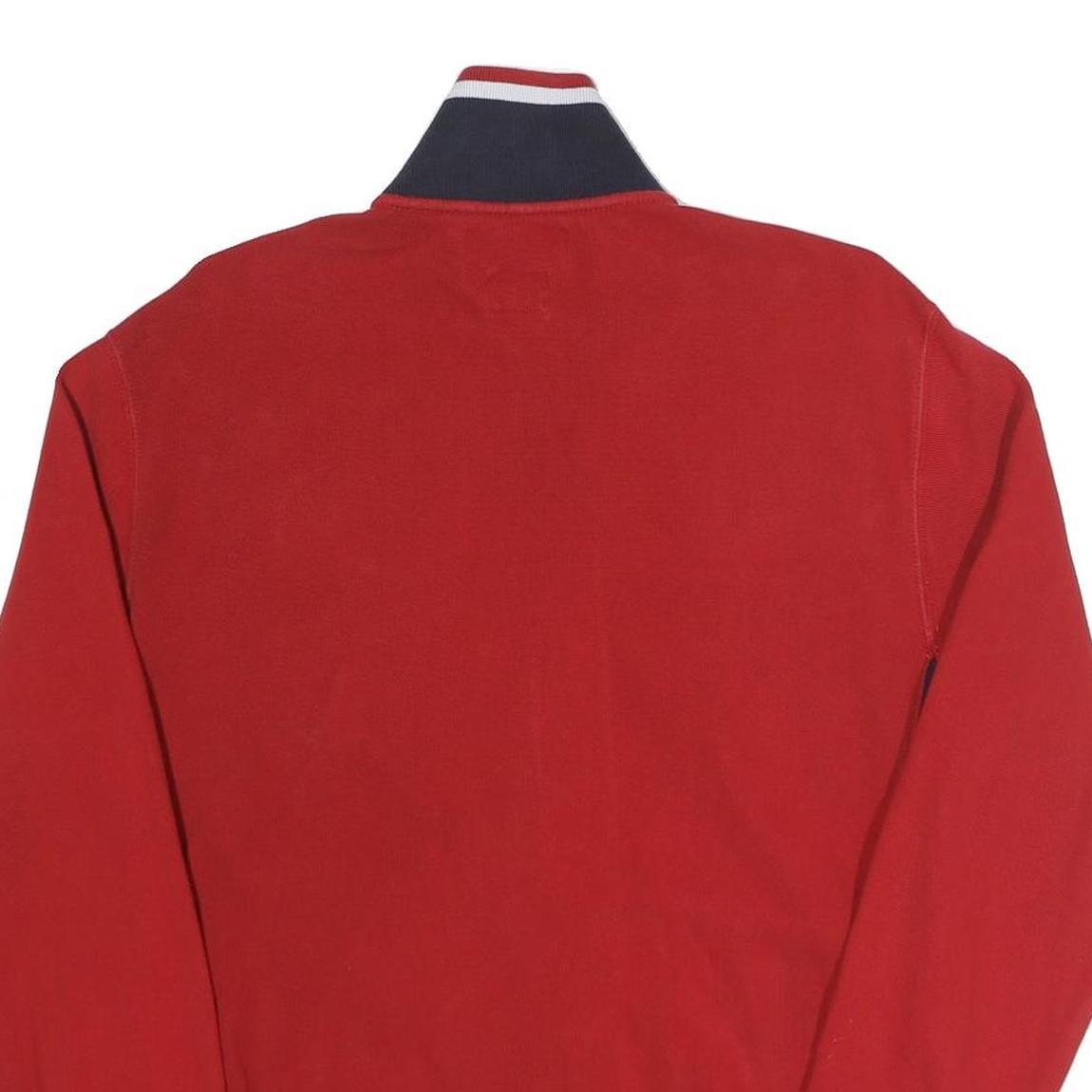 POLO RALPH LAUREN Mens Red Striped Team USA Olympic Cotton Blend Jacket M Zip