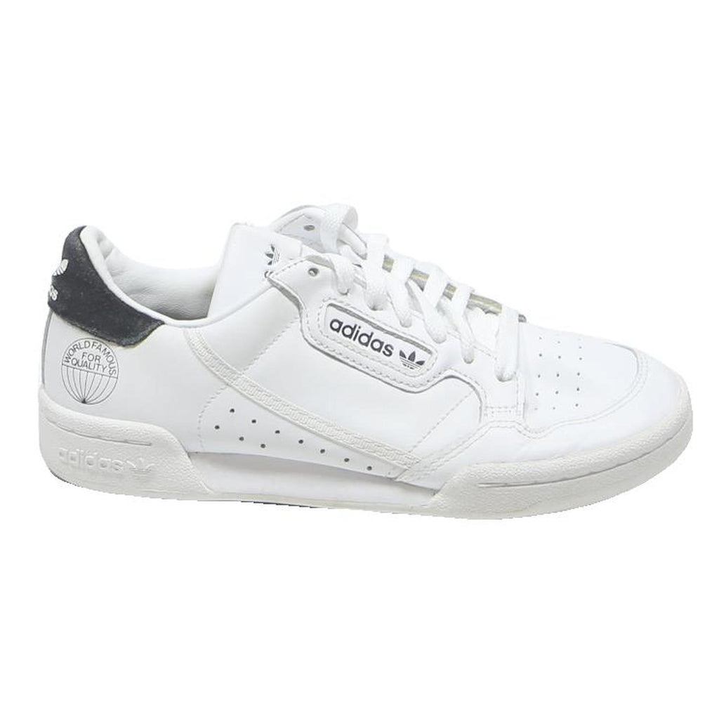 ADIDAS Continental 80 Womens Leather White Black UK 5 Classic Retro Trainers