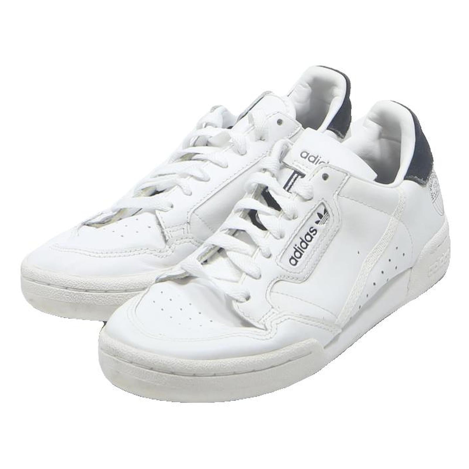 ADIDAS Continental 80 Womens Leather White Black UK 5 Classic Retro Trainers