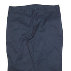 DICKIES Mens Cotton Blend Navy Regular Straight Trousers W40 L23 Workwear