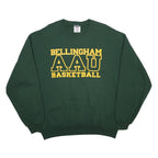 JERZEES Mens Green Bellingham AAU Basketball Crew Neck XL Sweatshirt Cotton