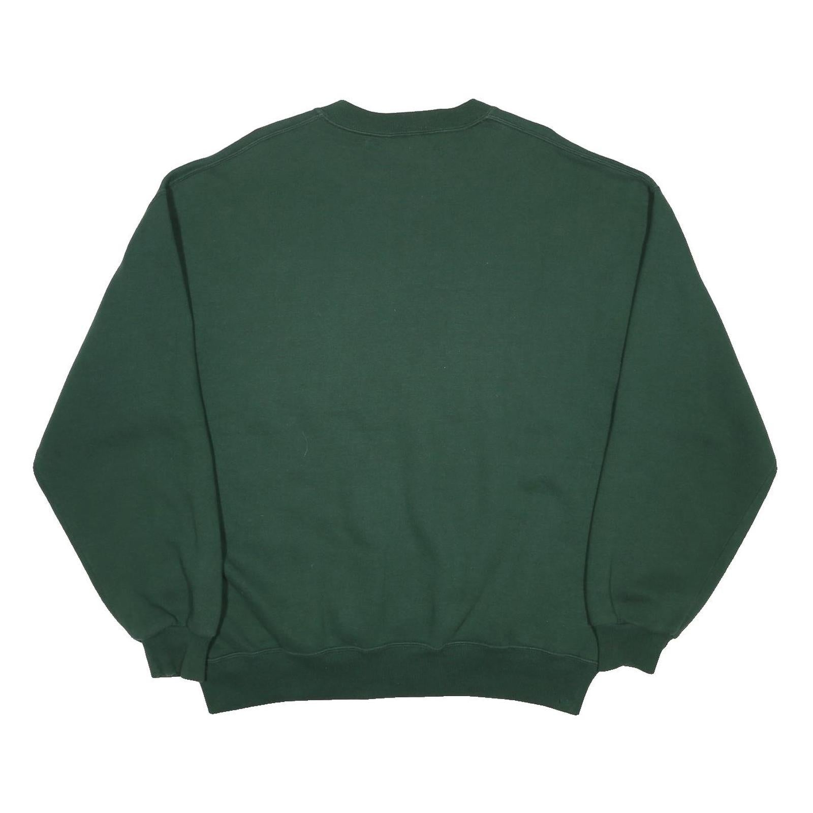 JERZEES Mens Green Bellingham AAU Basketball Crew Neck XL Sweatshirt Cotton