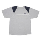 CHAPS RALPH LAUREN Mens Grey & Navy Blue Modern T-Shirt M Short Sleeve Crew Neck