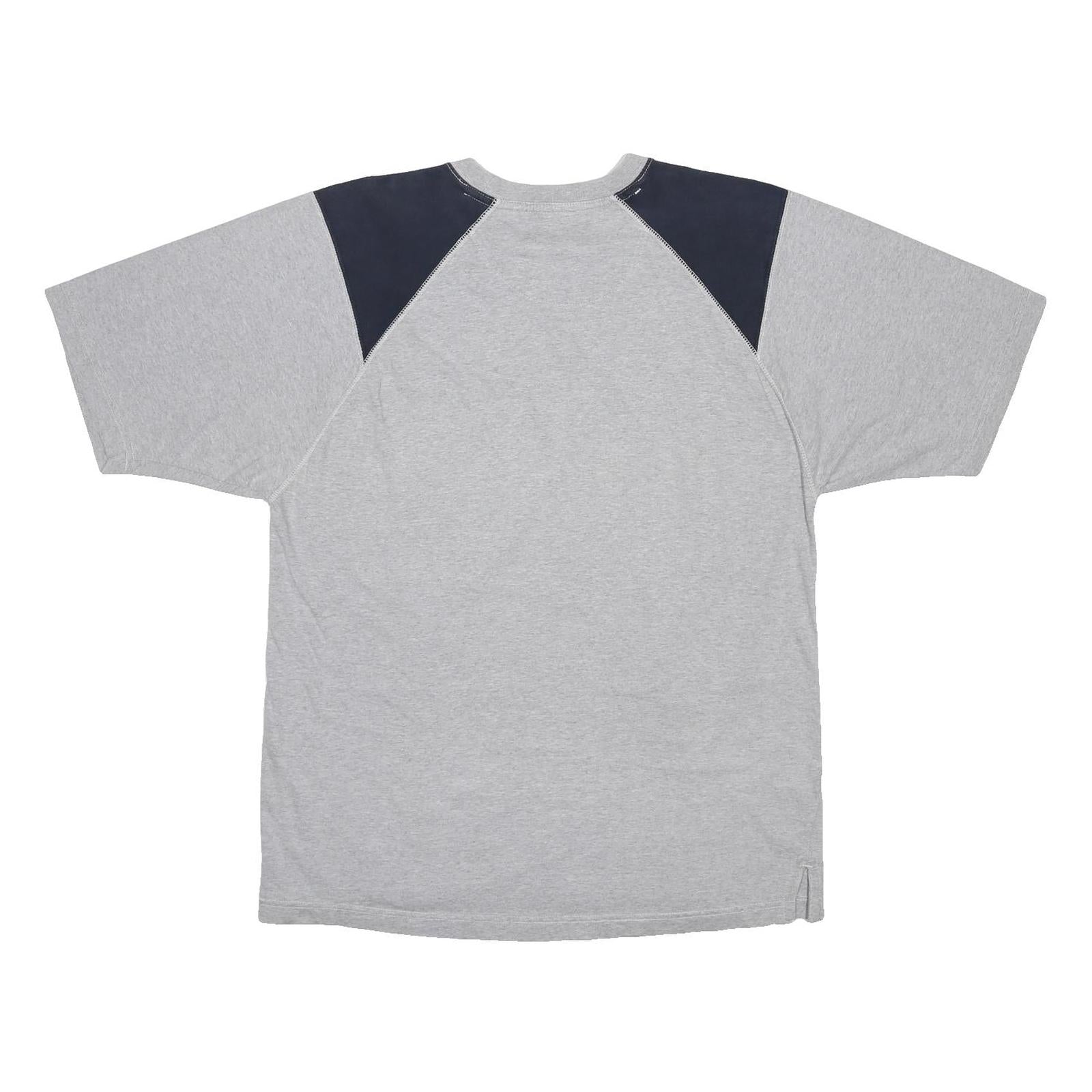 CHAPS RALPH LAUREN Mens Grey & Navy Blue Modern T-Shirt M Short Sleeve Crew Neck