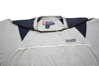 CHAPS RALPH LAUREN Mens Grey & Navy Blue Modern T-Shirt M Short Sleeve Crew Neck