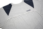 CHAPS RALPH LAUREN Mens Grey & Navy Blue Modern T-Shirt M Short Sleeve Crew Neck