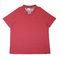 JOE BROWNS Mens Red Polo Shirt Short Sleeve Plain 3XL Cotton Blend Casual