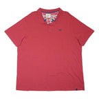 JOE BROWNS Mens Red Polo Shirt Short Sleeve Plain 3XL Cotton Blend Casual