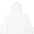 CHAMPION Mens White Blue & Red Hoodie M Cotton Blend Pullover Hooded Sweatshirt