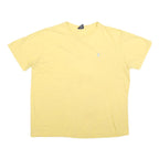 POLO RALPH LAUREN Mens Yellow Classic T-Shirt XL Crew Neck Short Sleeve Cotton