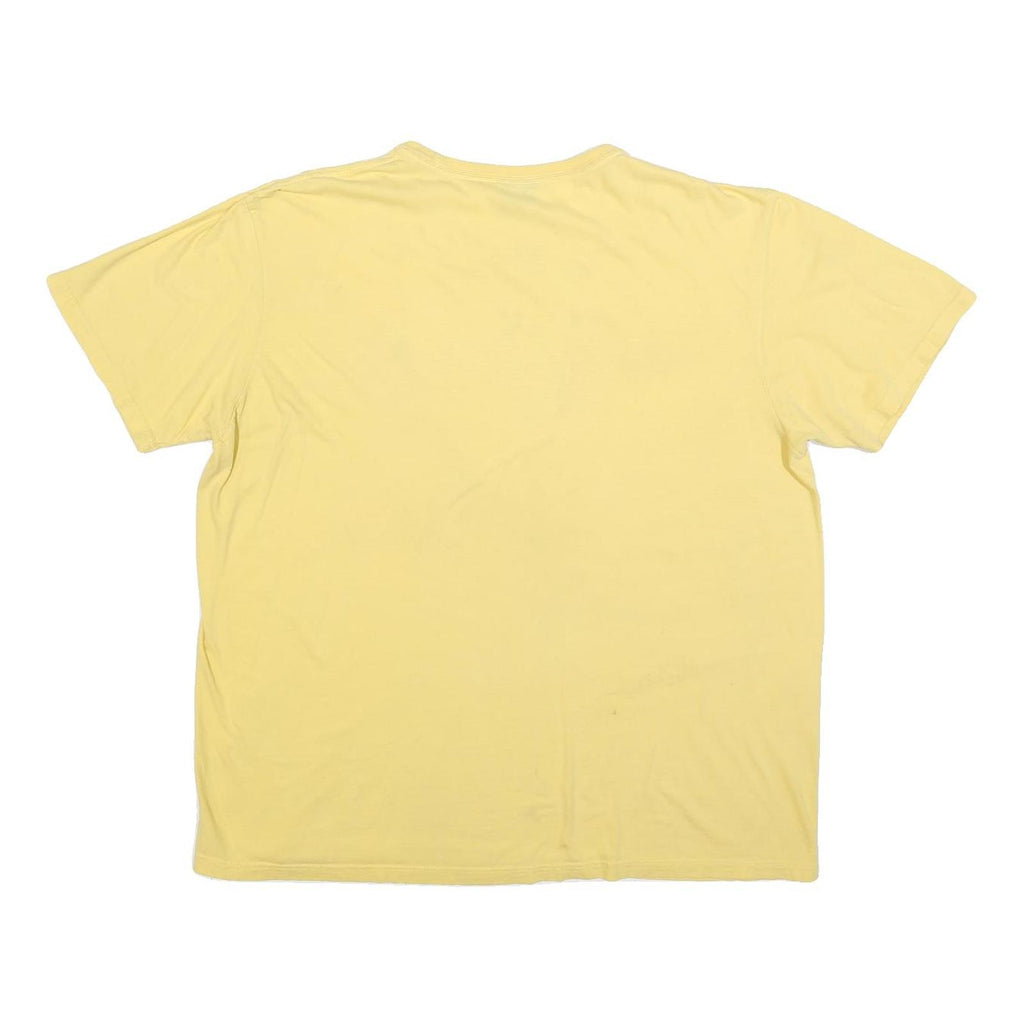 POLO RALPH LAUREN Mens Yellow Classic T-Shirt XL Crew Neck Short Sleeve Cotton
