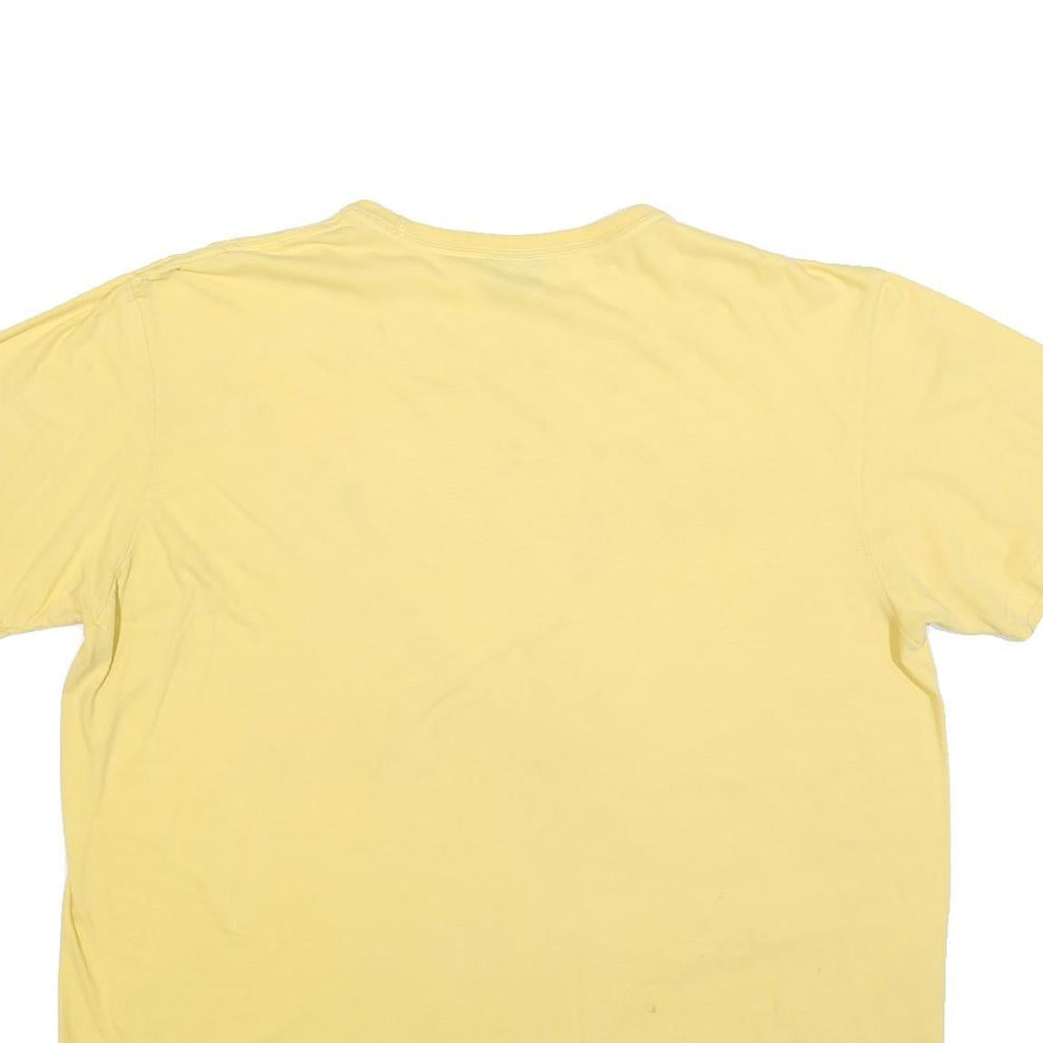 POLO RALPH LAUREN Mens Yellow Classic T-Shirt XL Crew Neck Short Sleeve Cotton