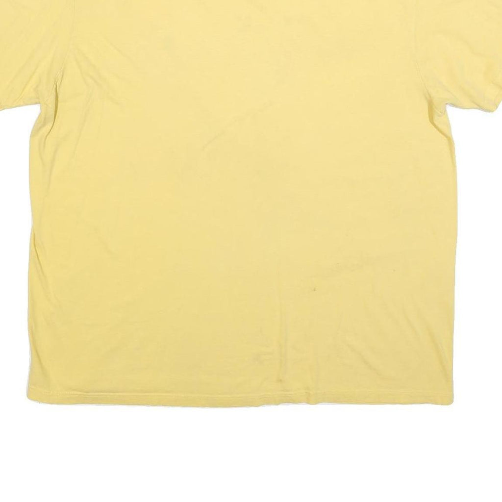 POLO RALPH LAUREN Mens Yellow Classic T-Shirt XL Crew Neck Short Sleeve Cotton