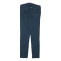 LEVI'S Womens Cotton Blend Blue Slim Skinny Trousers W24 L25 Zip Closure