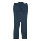 LEVI'S Womens Cotton Blend Blue Slim Skinny Trousers W24 L25 Zip Closure