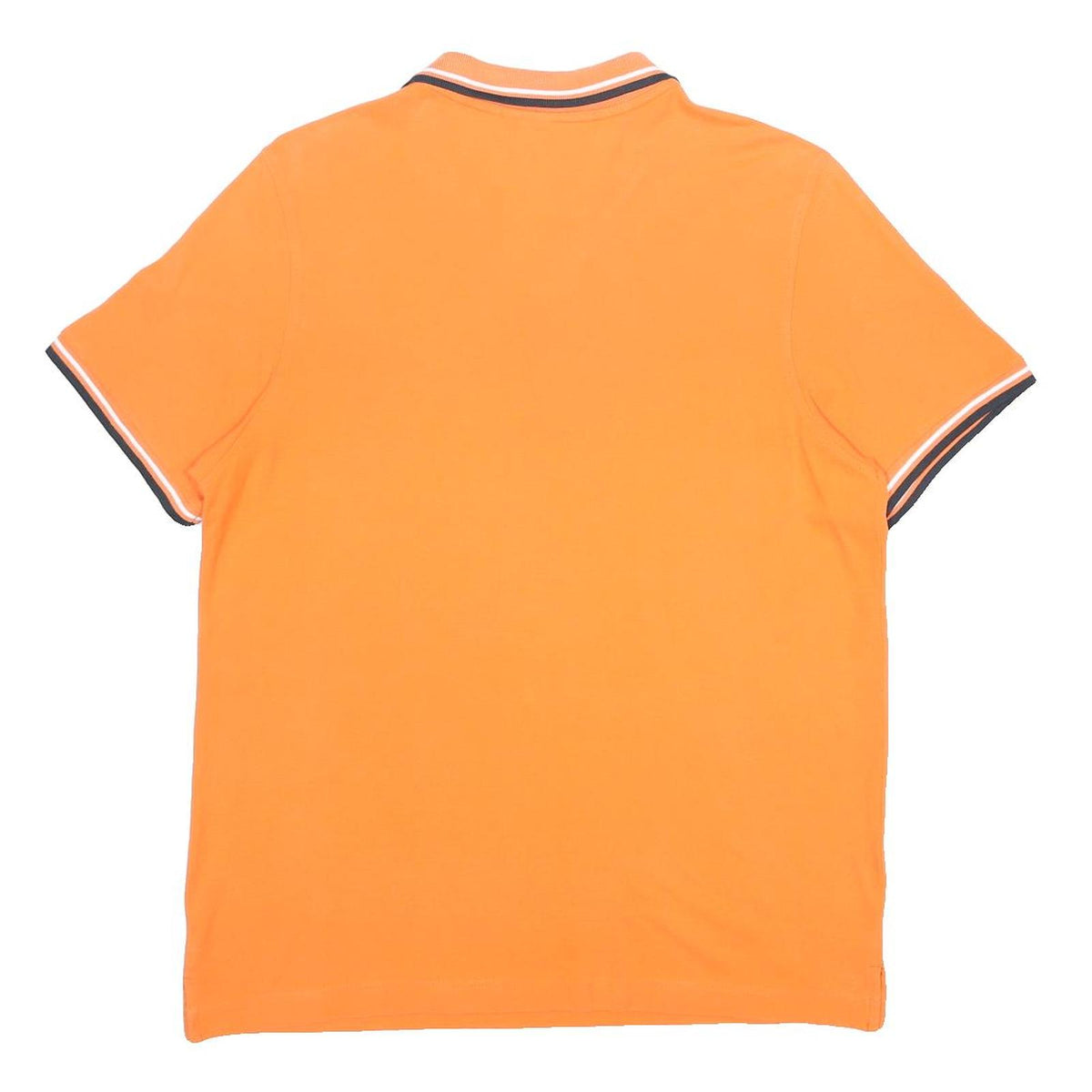 LOTTO Mens Orange Polo Shirt Short Sleeve Plain L Cotton Blend Casual