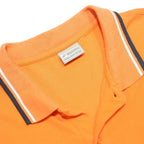 LOTTO Mens Orange Polo Shirt Short Sleeve Plain L Cotton Blend Casual
