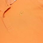 LOTTO Mens Orange Polo Shirt Short Sleeve Plain L Cotton Blend Casual