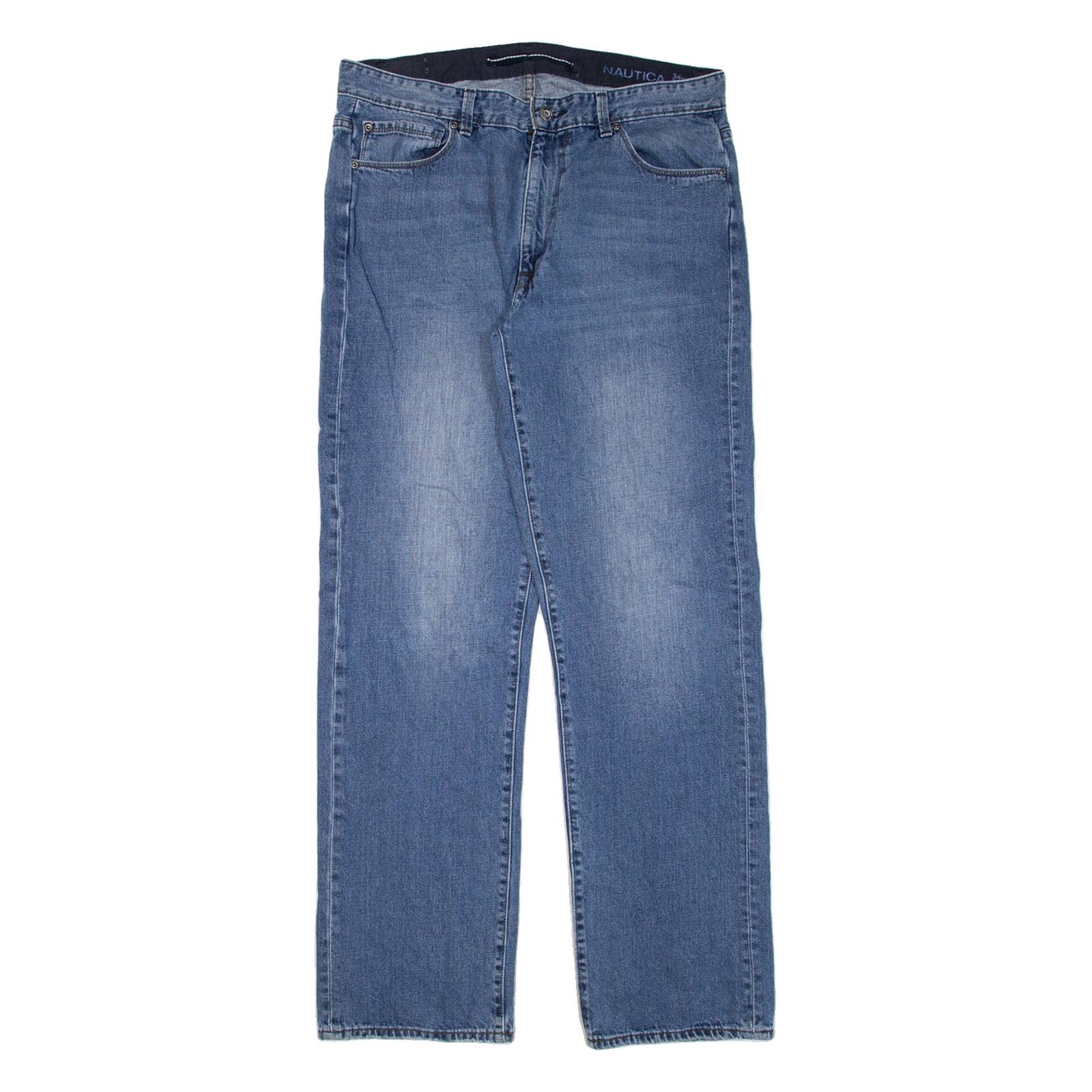 NAUTICA Mens Jeans Blue Relaxed Straight W34 L34