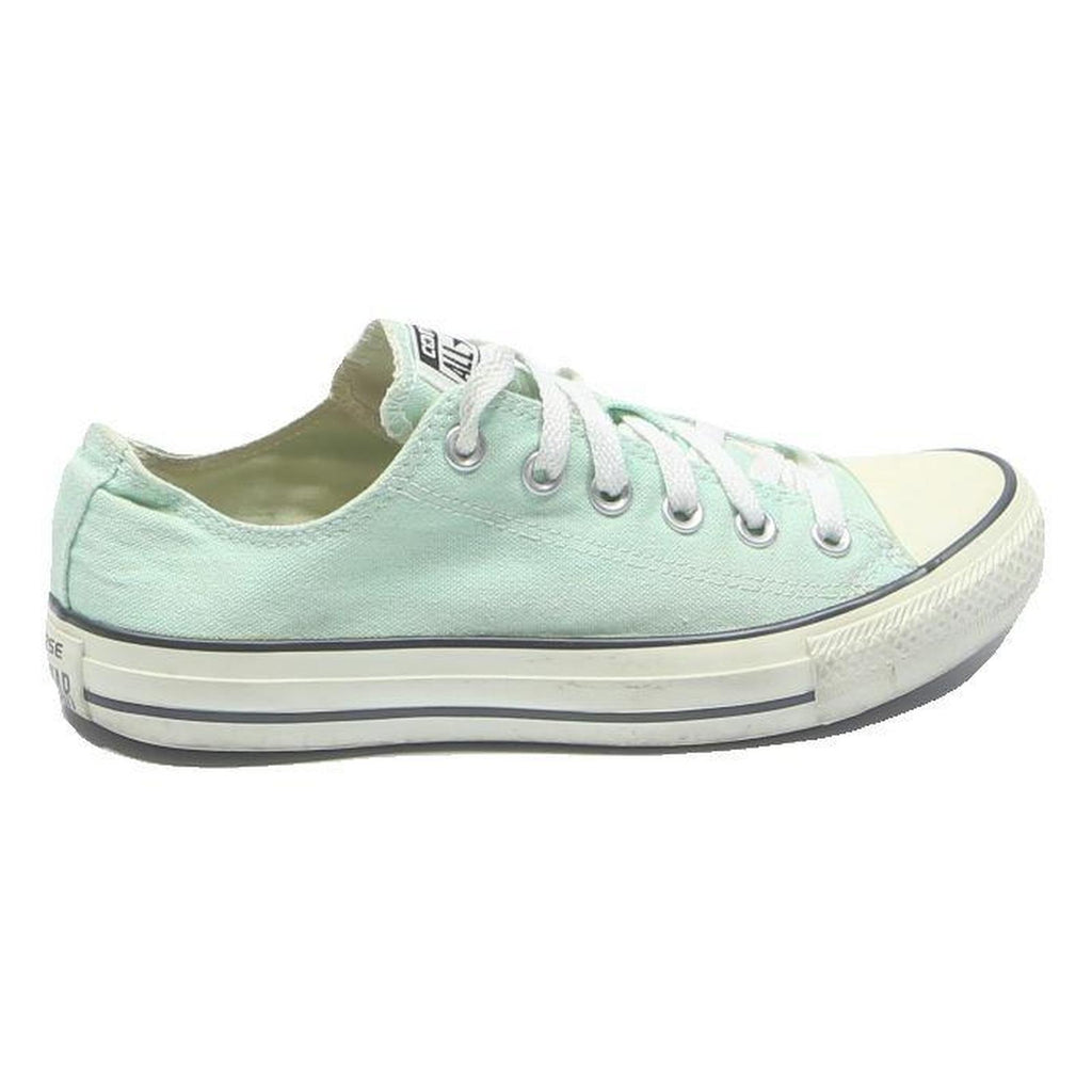 CONVERSE Chuck Taylor All Star Womens Lace-Up Trainers Pale Green Canvas UK 8