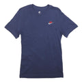 NIKE Mens Navy Blue Classic T-Shirt XS Short Sleeve Crew Neck Cotton Casual