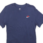 NIKE Mens Navy Blue Classic T-Shirt XS Short Sleeve Crew Neck Cotton Casual