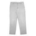 CARHARTT Mens Cotton Blend Grey Relaxed Tapered Trousers W36 L32 Workwear