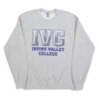 GILDAN Mens Grey Irvine Valley College Crew Neck M Cotton Blend Sweatshirt