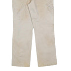 CARHARTT Mens Cotton Blend Beige Relaxed Straight Trousers W30 L28 Workwear