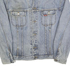 LEE Mens Blue Denim Jacket M Cotton Classic Button Closure Vintage Workwear