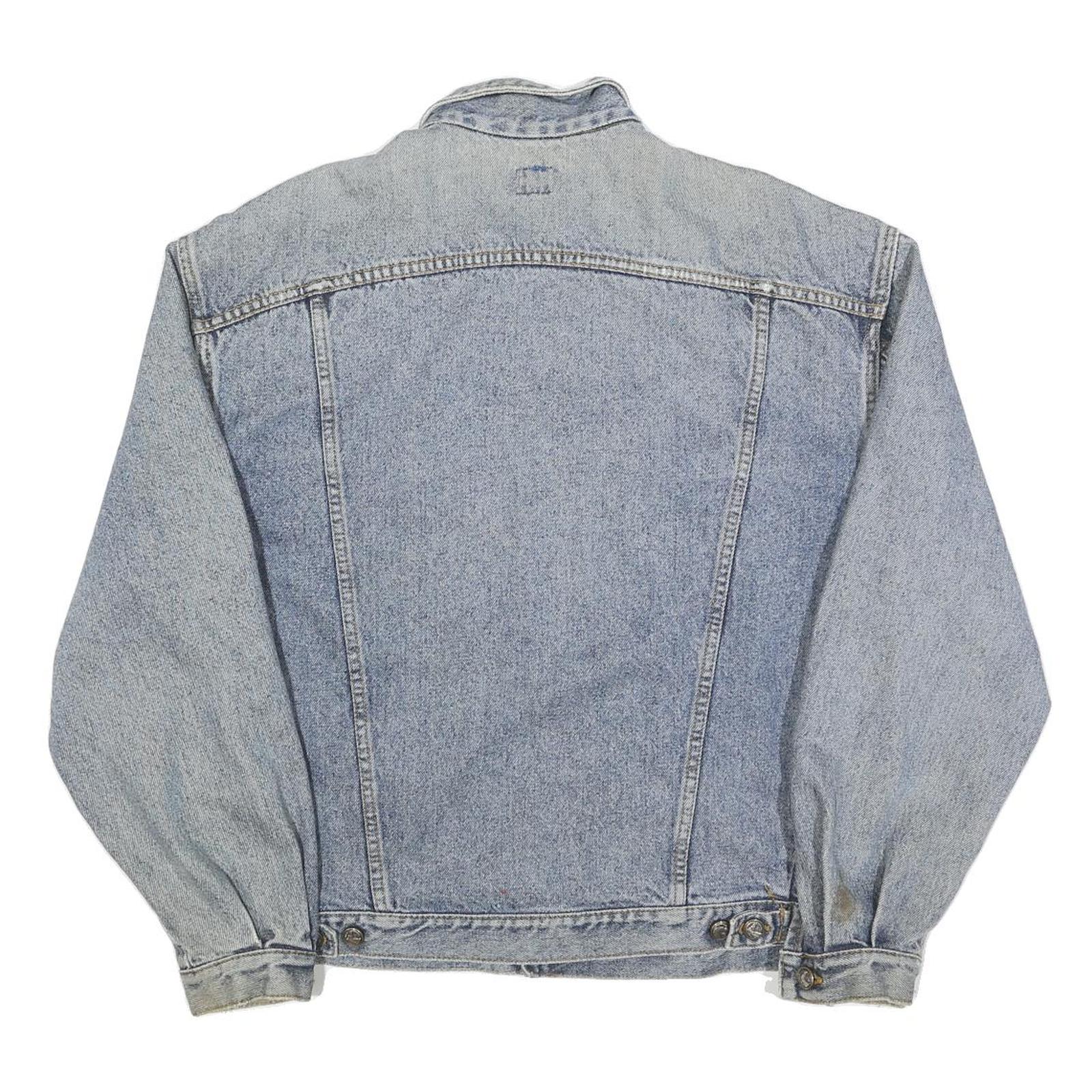 LEE Mens Blue Denim Jacket M Cotton Classic Button Closure Vintage Workwear