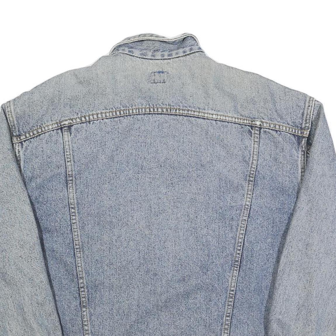 LEE Mens Blue Denim Jacket M Cotton Classic Button Closure Vintage Workwear