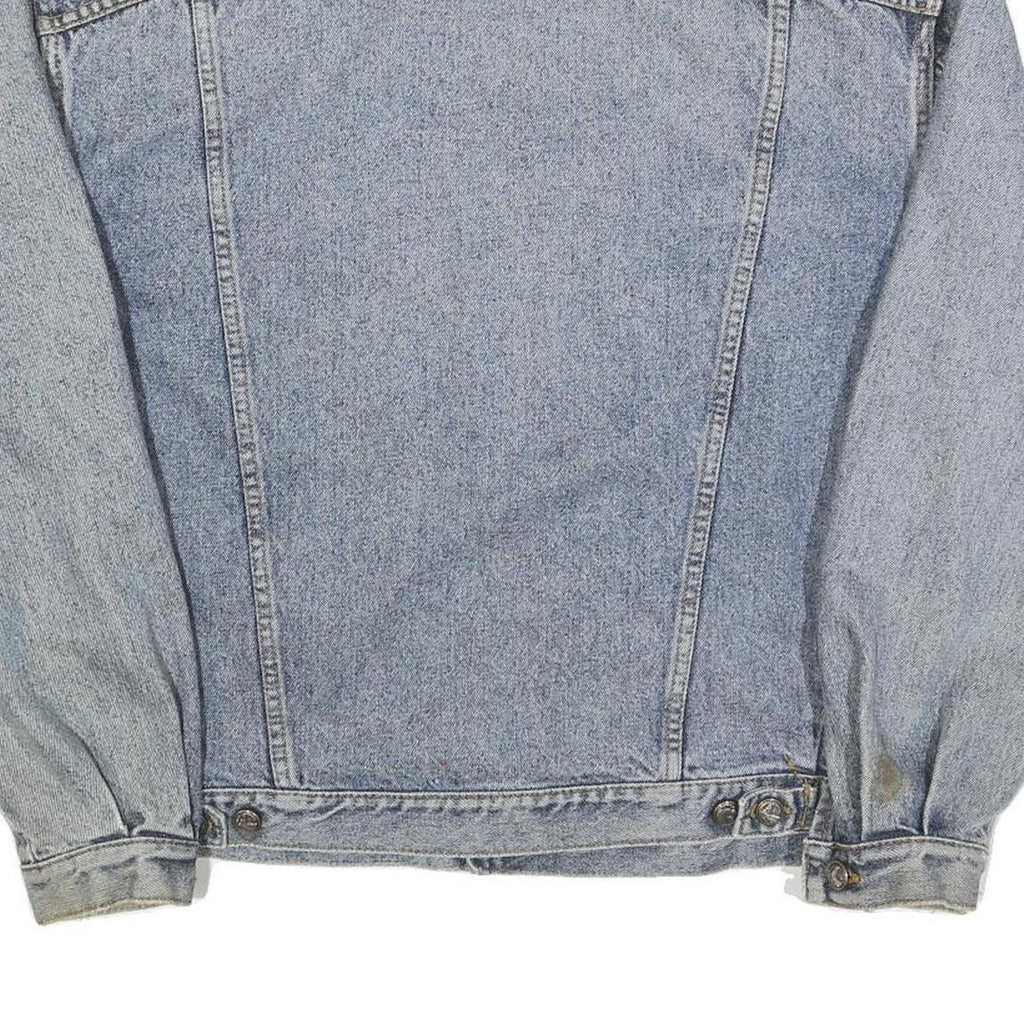 LEE Mens Blue Denim Jacket M Cotton Classic Button Closure Vintage Workwear