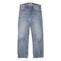 LEVI'S 501 Mens Blue Regular Straight Denim Cotton Blend Light W31 L30 Button