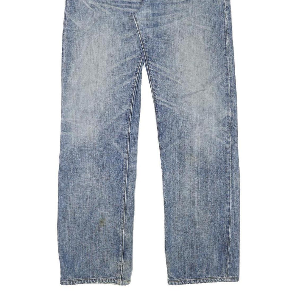 LEVI'S 501 Mens Blue Regular Straight Denim Cotton Blend Light W31 L30 Button