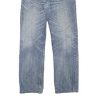 LEVI'S 501 Mens Blue Regular Straight Denim Cotton Blend Light W31 L30 Button