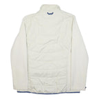 JACK WOLFSKIN Womens White & Blue Quilted Polyester Jacket L Outdoor Zip