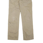 CARHARTT Mens Cotton Blend Beige Regular Straight Trousers W32 L32 Workwear
