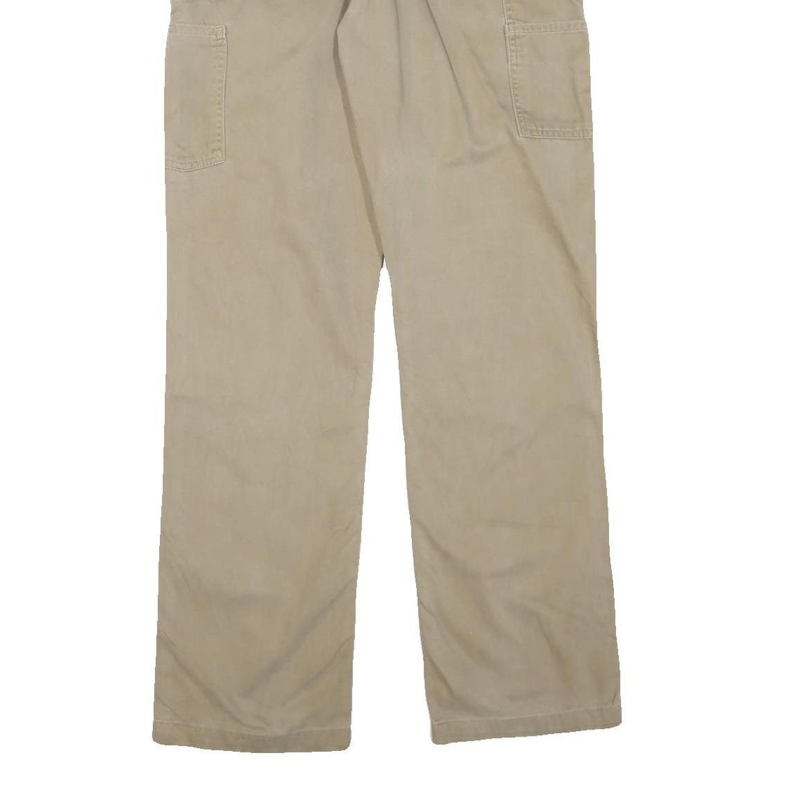 CARHARTT Mens Cotton Blend Beige Regular Straight Trousers W32 L32 Workwear