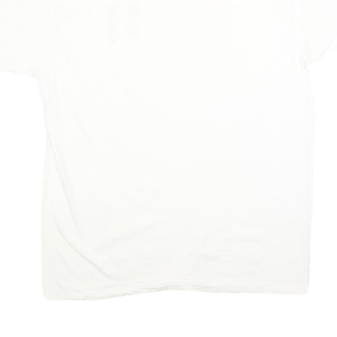 ESPRIT Mens White T-Shirt L Short Sleeve Crew Neck Cotton Blend Casual Graphic