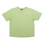 NAUTICA Mens Green Cotton Blend T-Shirt XL Short Sleeve Crew Neck Classic