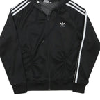 ADIDAS Womens Black Full Zip Hoodie XS Classic Trefoil Logo Sweatshirt