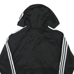 ADIDAS Womens Black Full Zip Hoodie XS Classic Trefoil Logo Sweatshirt