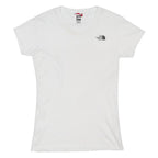 THE NORTH FACE Womens White XS Short Sleeve Crew Neck Logo Graphic T-Shirt