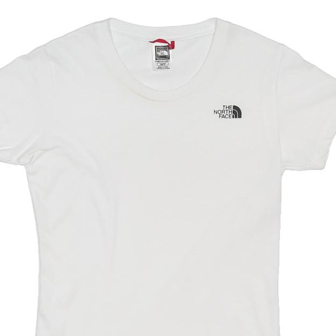 THE NORTH FACE Womens White XS Short Sleeve Crew Neck Logo Graphic T-Shirt